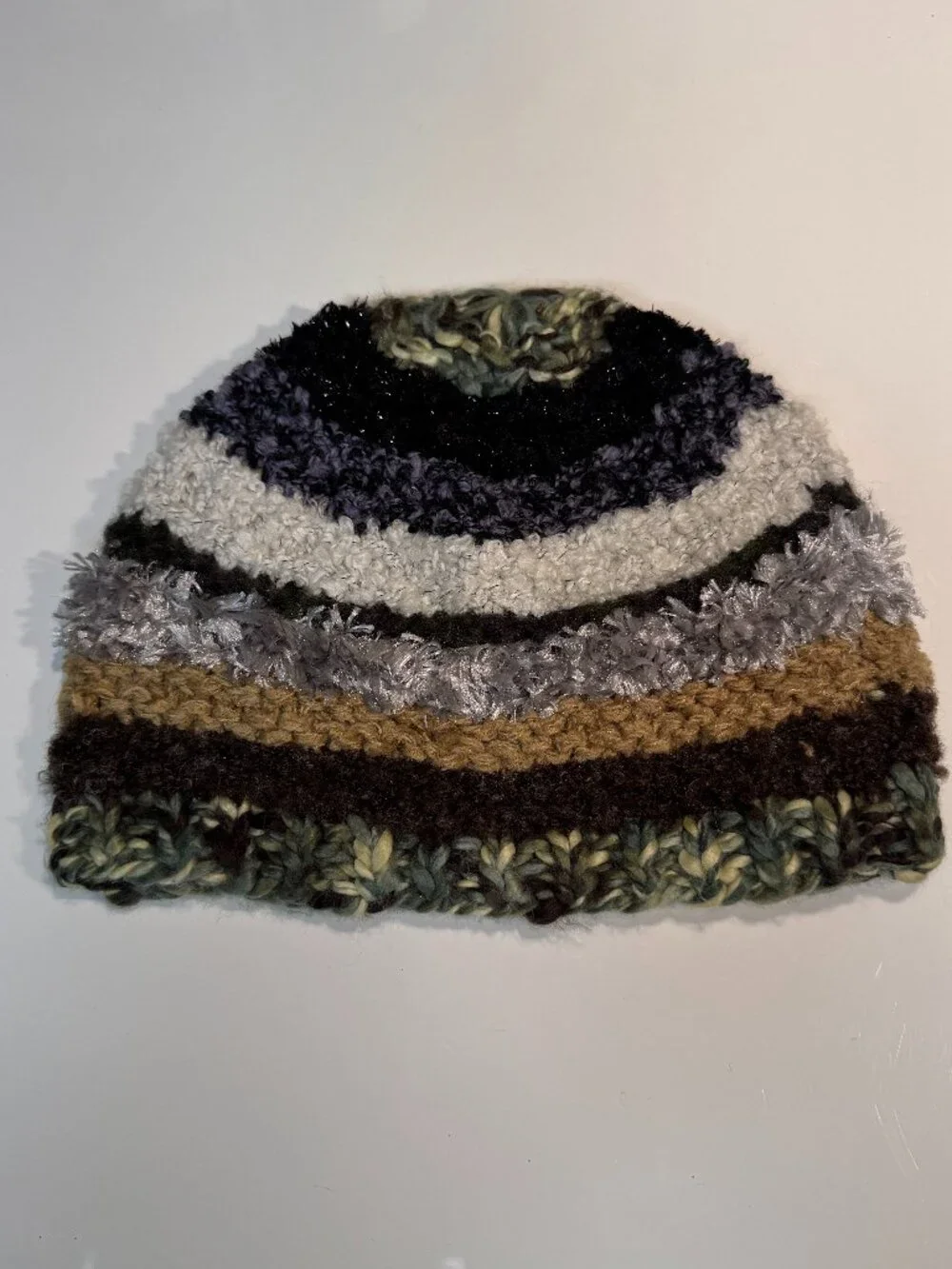 Loose woven winter hat-beautiful colors